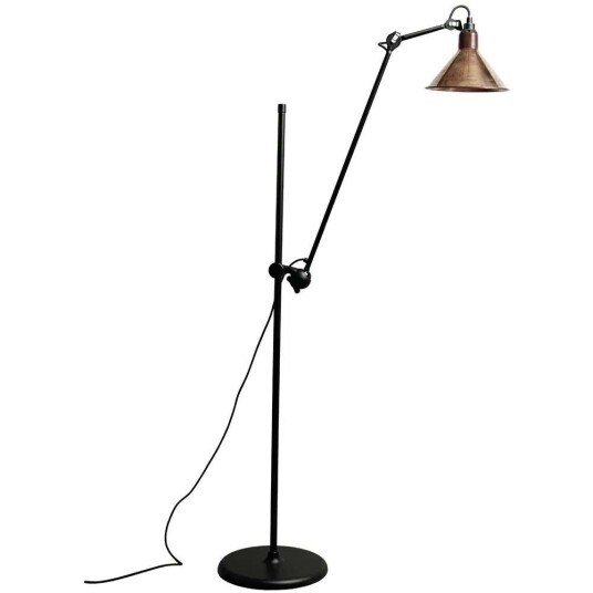 DCW - 215 Golvlampe Svart/Raw Kobber Lampe Gras