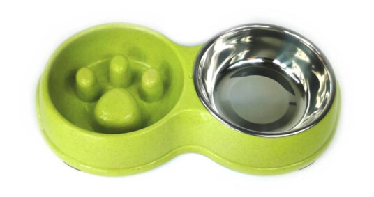 Slow Feed Dobbelt Drikke Og Matfat Til Hund