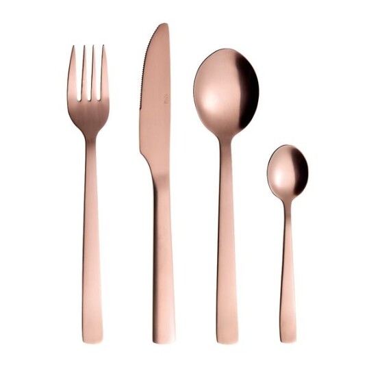 Aida Raw bestikksett 16 deler Roségull Aida Raw bestikksett 16 deler Roségull