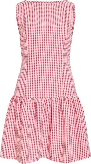Vila Viterni S/L Boatneck Short Dress/Ka - Red - 40