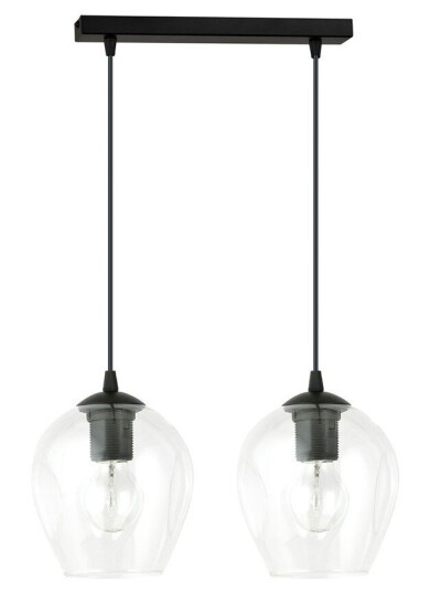 Istar 2 Sort/Transparent pendellampe Ø14 cm E27 230V uten lyskilde