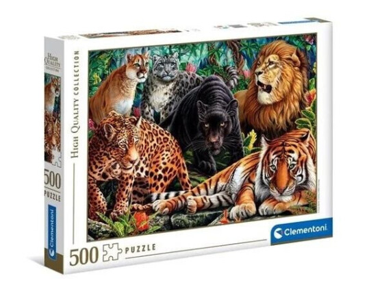 Clementoni Puzzle Wild Cats 500pcs. Gulv