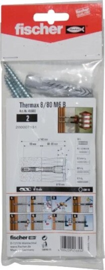 Fischer Thermax Veggmonteringsskruer 10 Stk.