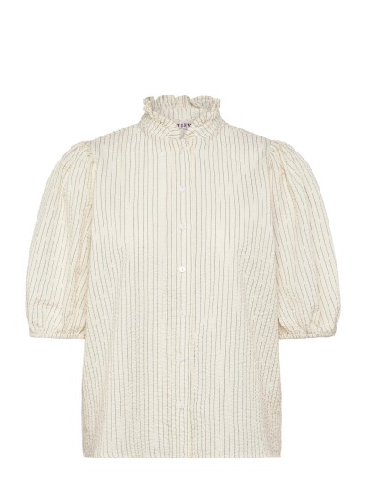 A View Tiffany Short Sleeve Stripe Shirt Black 42 A View Tiffany Short Sleeve Stripe Shirt Black 42
