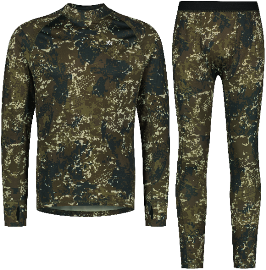 Alaska 1795 M"s CoolDry Base Layer Set BlindTech Forest Camo BlindTech Forest Camo S