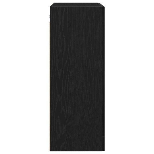 vegghengt skap i svart eik 69,5x34x90 cm laget av tre vegghengt skap i svart eik 69,5x34x90 cm laget av tre