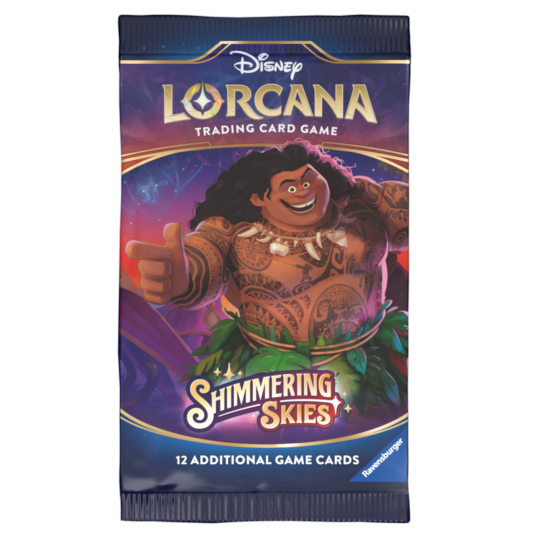 Disney Lorcana Shimmering Skies Samlekortspill med 12 Overraskelseskort