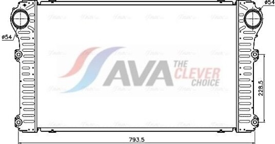 Intercooler AVA COOLING SYSTEMS TO4794