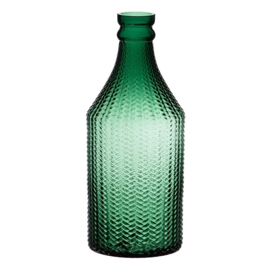 Bigbuy Home Vase 11,7 X 11,7 X 30 Cm Grønn Glass