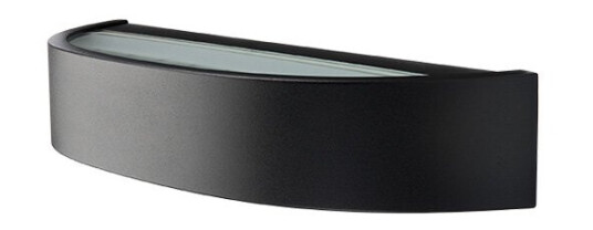 Veggarmatur Curve LED 10W 2700K sort