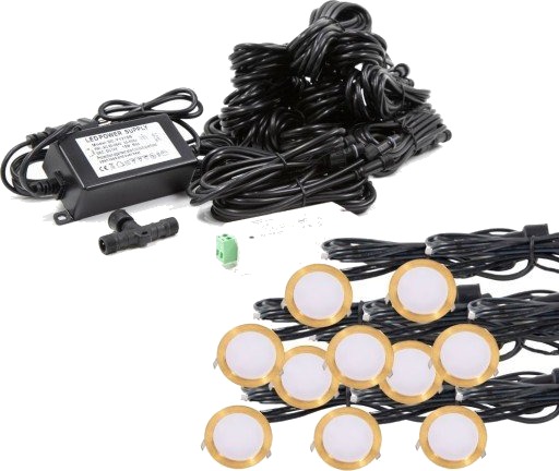 Light By Juhl Cosmos underjordisk spot Zigbee messing 10 pk