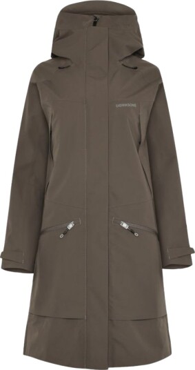 Didriksons Ilma Regnfrakk Dame Mocha Brown 505XL Didriksons Ilma Regnfrakk Dame Mocha Brown 505XL