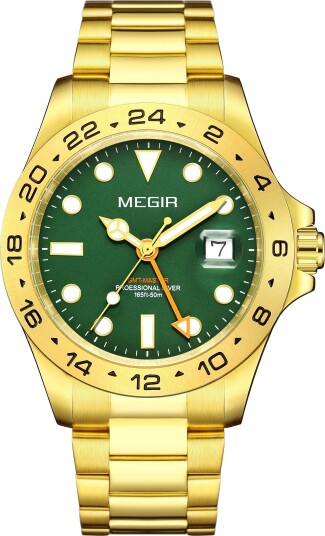 Megir GMT Sapphire Gold