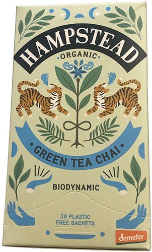 Hampstead Tea Grønn te Chai Økologisk Demeter 20 Poser