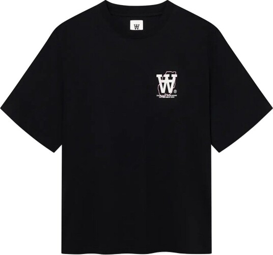 WOOD WOOD Wwliam Map Tee 25220 Black L