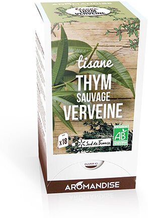 Aromandise Timian te med sitronverbena Økologisk   18 Poser