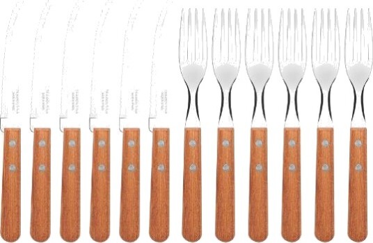Tramontina Biffbestikk 12 deler jatoba tre/stål Tramontina Biffbestikk 12 deler jatoba tre/stål