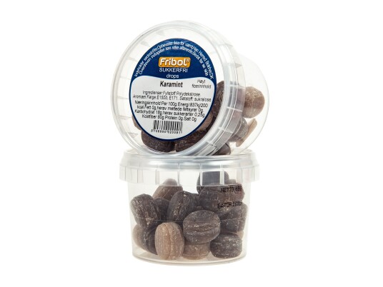 Fribol Sukkerfri Drops Karamint 65 g