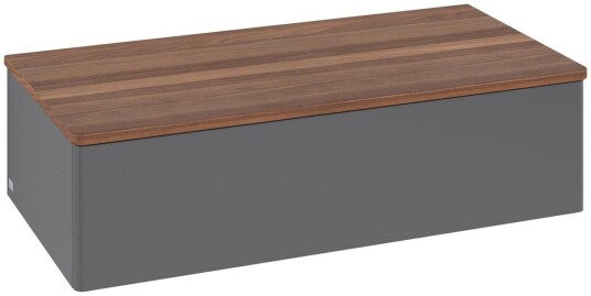 Villeroy & Boch Villeroy & Boch Antao Sideskap 100x50x26,8 cm u/lys Antrasitt/Valnøtt