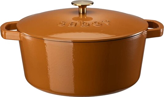 Sabor   Classic støpejernsgryte 6,7L pumpkin spice