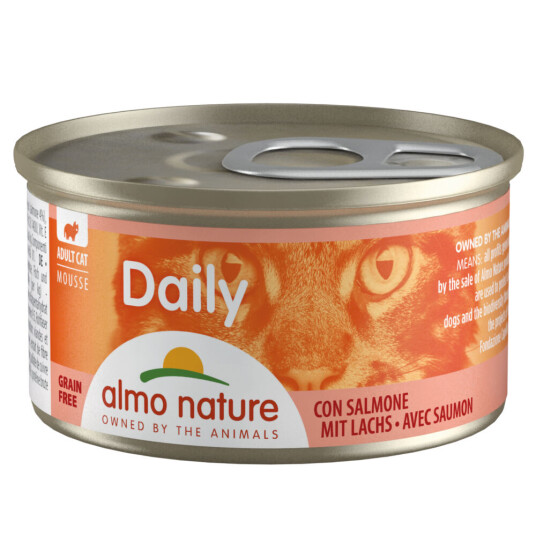 Almo Nature Daily Økonomipakke Menu 24 X 85 G Mousse Med Laks