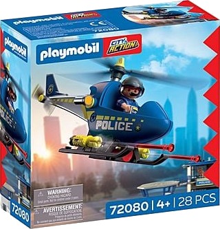 Playmobil Politihelikopter City Action med 28 Deler Playmobil Politihelikopter City Action med 28 Deler