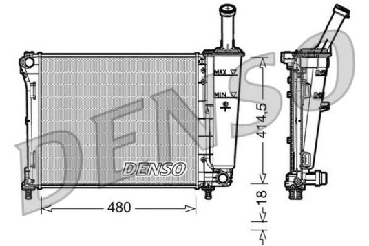 Radiator DENSO DRM09161 Radiator DENSO DRM09161