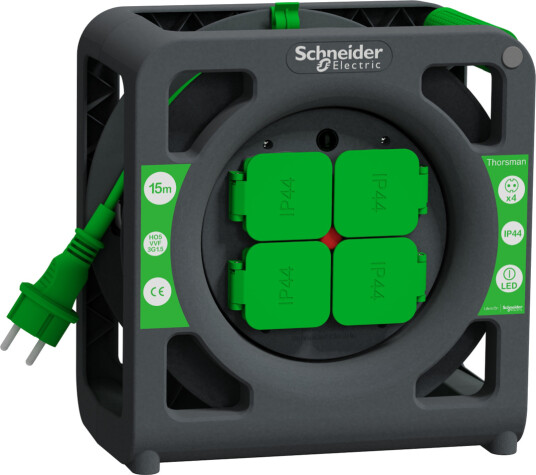 SCHNEIDER KABELTROMMEL 15M 3G1.5 IP44 SCHNEIDER KABELTROMMEL 15M 3G1.5 IP44