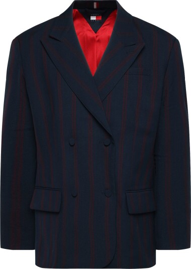 Tommy Jeans Tjw Collegiate Blazer DARK BLUE STRIPE S