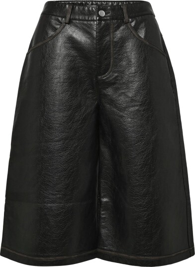 Topshop Tssilje Coated Shorts BLACK 42 Topshop Tssilje Coated Shorts BLACK 42