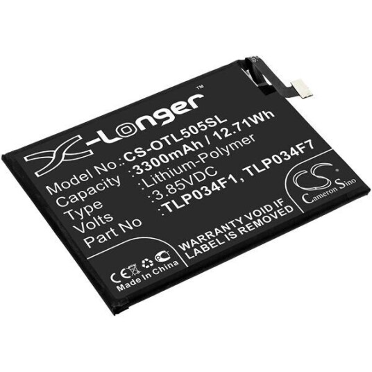 Alcatel 5053K batteri (3300 mAh 3.85 V, Sort)