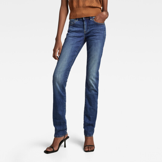 G-Star RAW Midge Saddle Straight Jeans Medium blue Women 30-30 Medium blue female