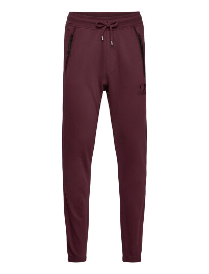 C.P. Company Logo Embroidered Track Pants - Burgundy - XS