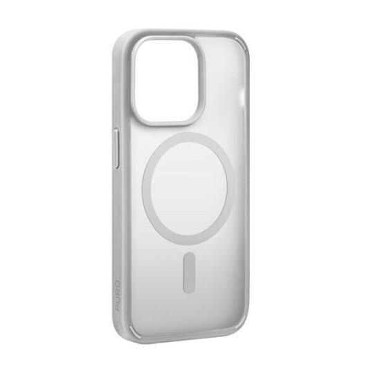 Puro Gradient MagSafe Mobildeksel for iPhone 15 Pro Gjenomsiktig/Grå