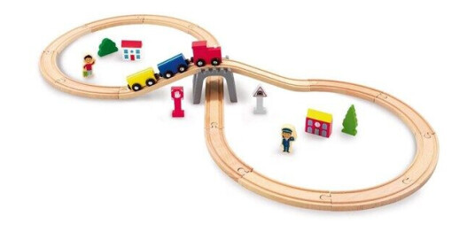 Woodlets 30 Piece Train Set Woodlets 30 Piece Train Set
