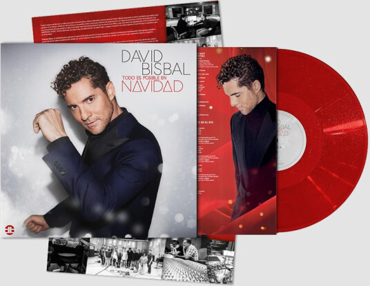 Todo Es Posible En Navidad Red Glitter Vinyl