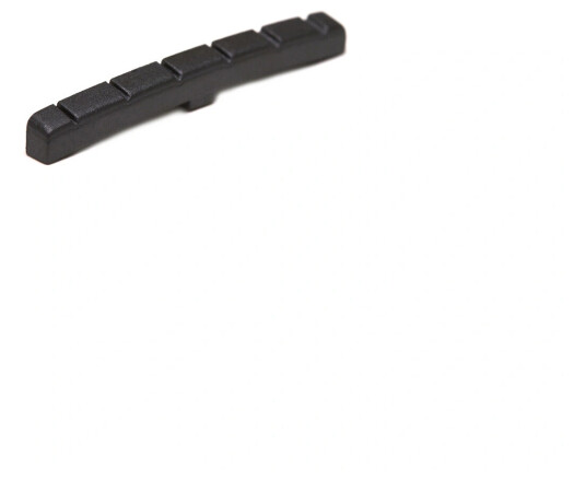 Graph Tech Pt-5000-00 Svart Tusq Xl Slotted Nut, F-Style, Curved / Flat