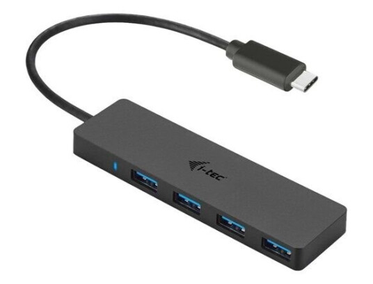 I-Tec USB-C Slim Passive Hub USB-hub - USB 3.0 - 4 porter - Svart
