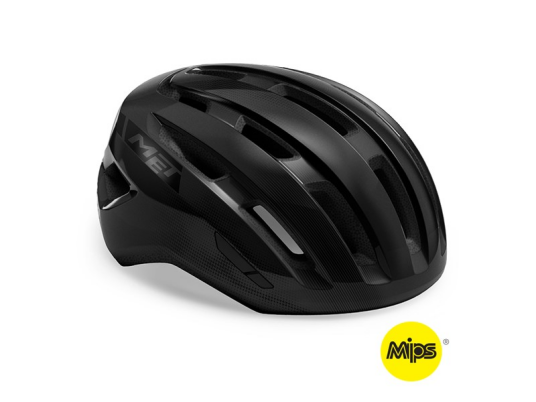 MET HELMET Active/Crossover MILES MIPS 52-58 Black/Glossy MET HELMET Active/Crossover MILES MIPS 52-58 Black/Glossy