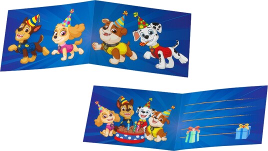 Santex Invitasjonskort Paw Patrol™ Party 6-pakning 9896 0-99