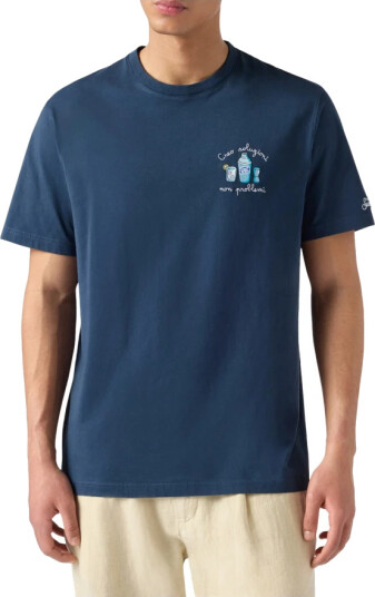 Saint Barth Herre Topper Blå M, Saint Barth Herre Topper Blå M,