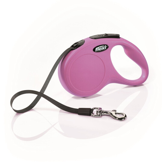 Flexi New Classic S Rosa Hundebånd 5m