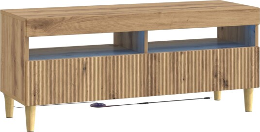 vidaXL LED TV skap Artisan eik Konstruert tre