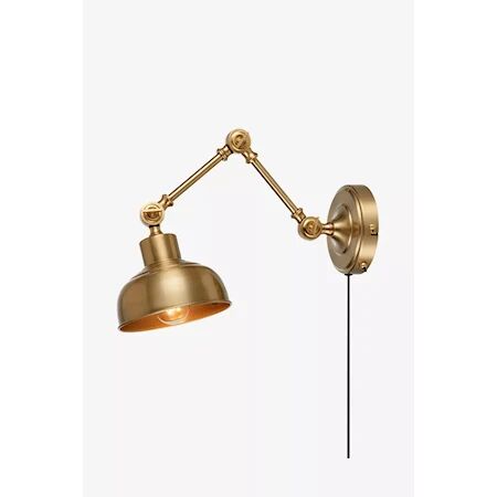 Markslöjd Grimstad vegglampe, mørk messing 1645150-01-0 1645141-01-0
