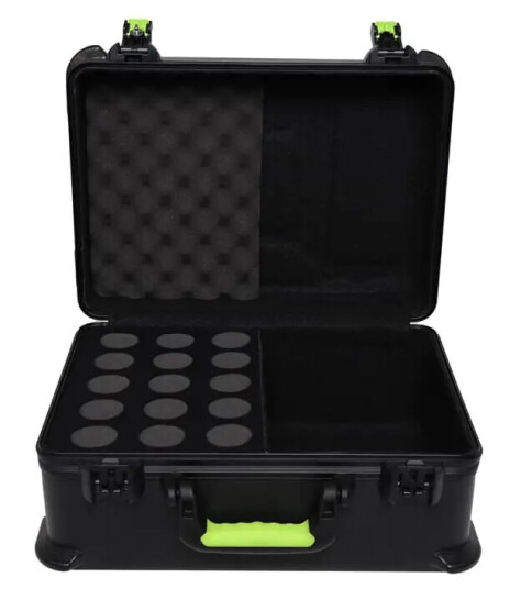 Gator SH-MICCASE15 Molded Case with Drops For 15 Shure Mics