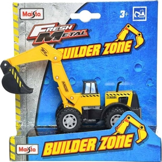 Maisto Fresh Metal Builder Zone Gravemaskin Oransje 1:24 Maisto Fresh Metal Builder Zone Gravemaskin Oransje 1:24