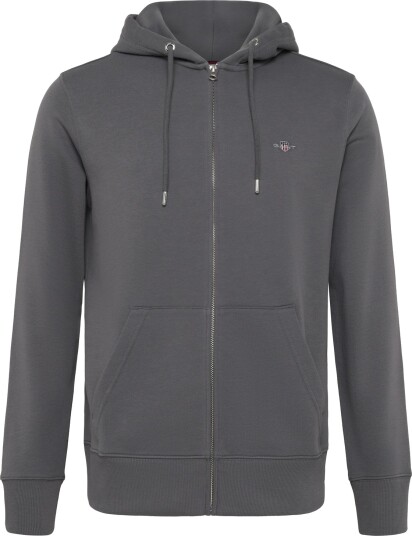 Gant Reg Shield Full Zip Hoodie Grey L Gant Reg Shield Full Zip Hoodie Grey L