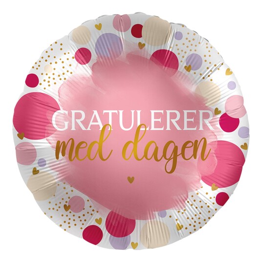 Luftballon-Markt Folieballong Gratulerer med Dagen Rosa Luftballon-Markt Folieballong Gratulerer med Dagen Rosa