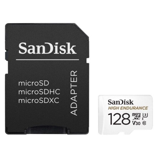 Sandisk High Endurance Micro-SD-kort 128 GB Sandisk High Endurance Micro-SD-kort 128 GB