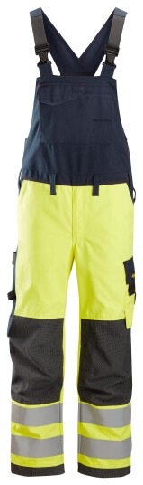 Snickers Workwear 6060 ProtecWork Selebukse varsel, gul/marineblå 46, Klær